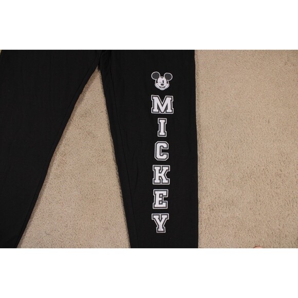 Disney Mickey Mouse Men's Mickey Wink Banded Bottom Pajama Pants (M) Black NWOT - Picture 3 of 8